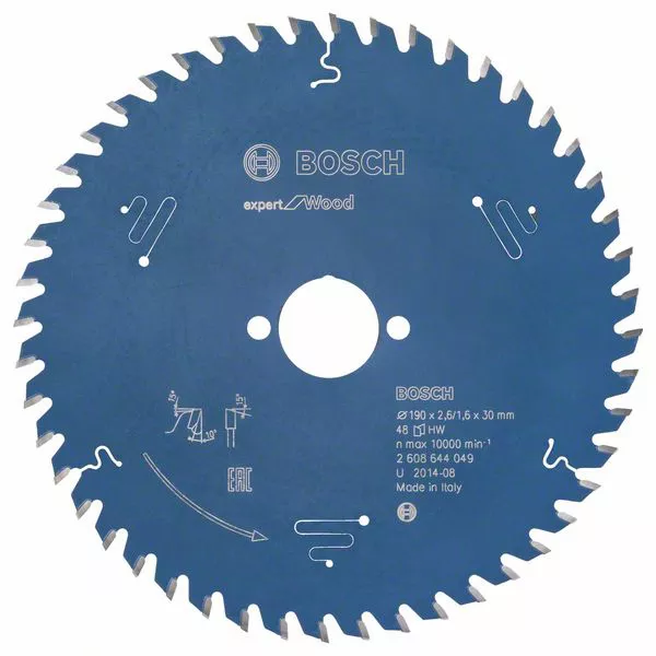 Lame BOSCH Expert for Wood 190 x 30 mm - 48 dents